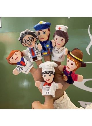 Yiwu New Cross-border Plush Finger Puppet Police Uncle Cute Small Size Mini Cartoon Professional Hand Puppet Yiwu Toys - pzsku/ZD0D17CE92FBD14A685F7Z/45/_/1738440417/16383fe1-0fe1-4814-9a58-caaf62c6104f