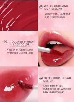 QiBest Jelly Color Lip Oil Moisturizing Mirror Gloss Lip Glaze #03 WONDER  - Image 5