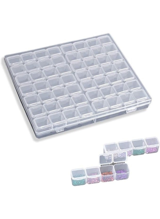 Compartment plastic jar, adjustable storage box Plastic sorting box for small parts Transparent jewelry sorting box DIY crafts pill storage organizer earring partition  - Image 1