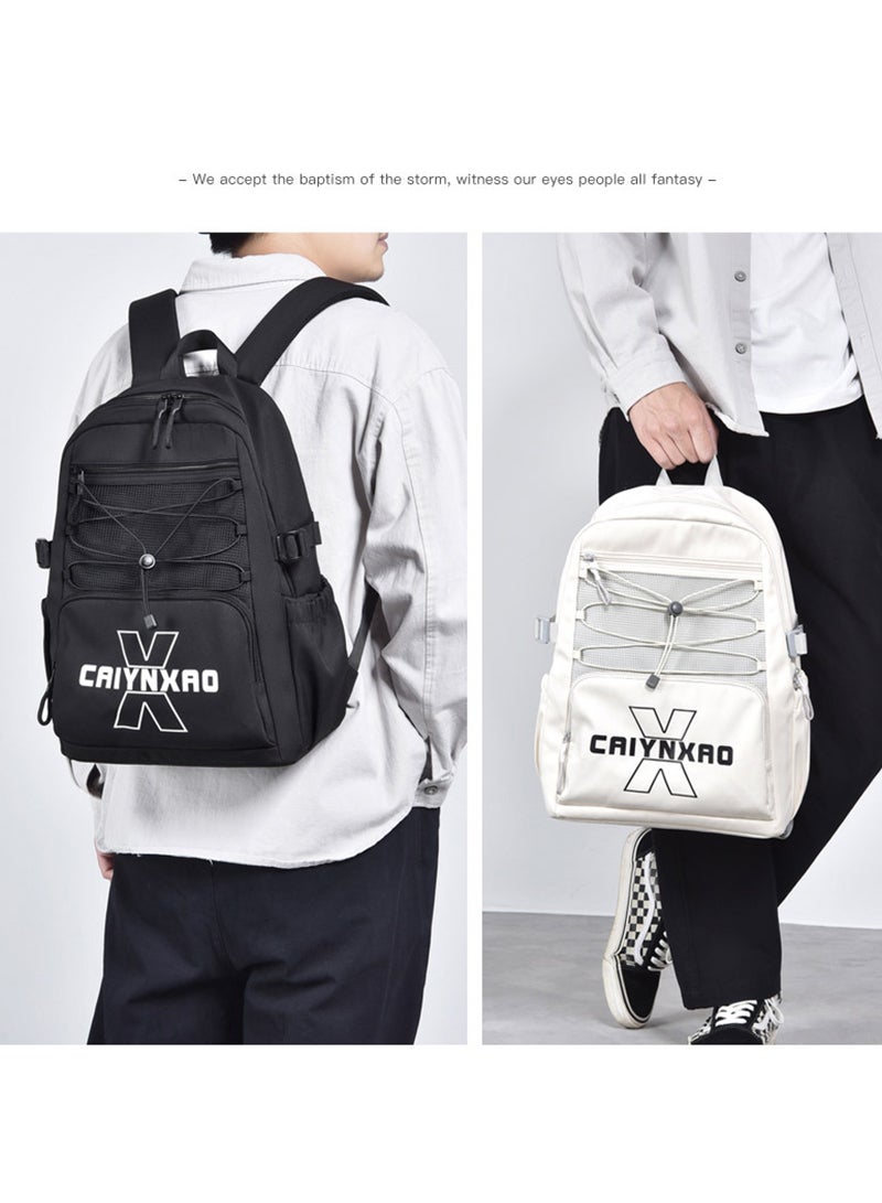 Sharpdo Black Carry on Backpack For Women Men Waterproof College Gym Backpack Lightweight Small Travel Backpack Rucksack Casual Daypack Laptop Backpacks Hiking Backpack - Image 4