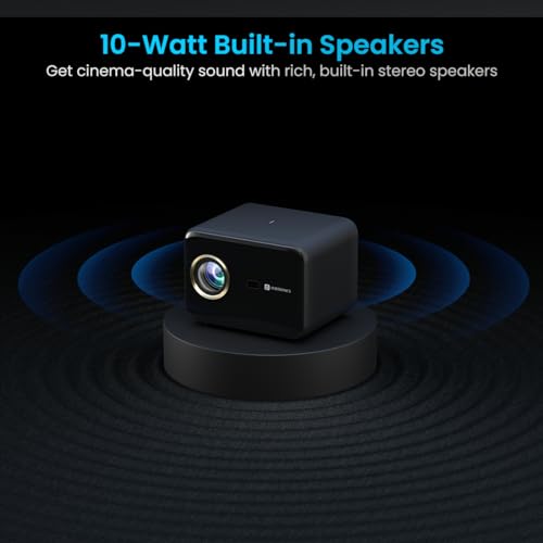 Portronics Beem 460 Smart LED Projector with 1080p Full HD, 4000 Lumens, Streaming Apps (Netflix, Prime Video, Hotstar), Automatic Focus, Auto Keystoning, Bluetooth, Wi-fi, 10W Speakers (Black) - Image 4
