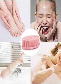 Exfoliating Silicone Body Scrubber Silicone Bath Brush Glowing Skin Silicone Shower Loofah for Gentle Exfoliating Long Lasting Lathers Well & More Hygienic Than Traditional Loofah Body Brush (Pink) - pzsku/ZD0D19C0DAFAF19313ADFZ/45/_/1646459440/611c0947-84d3-4376-acae-e5a7e4238c73