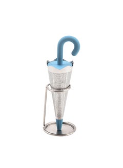 Creative Umbrella Tea Infuser Silicone Stainless Filter Blue