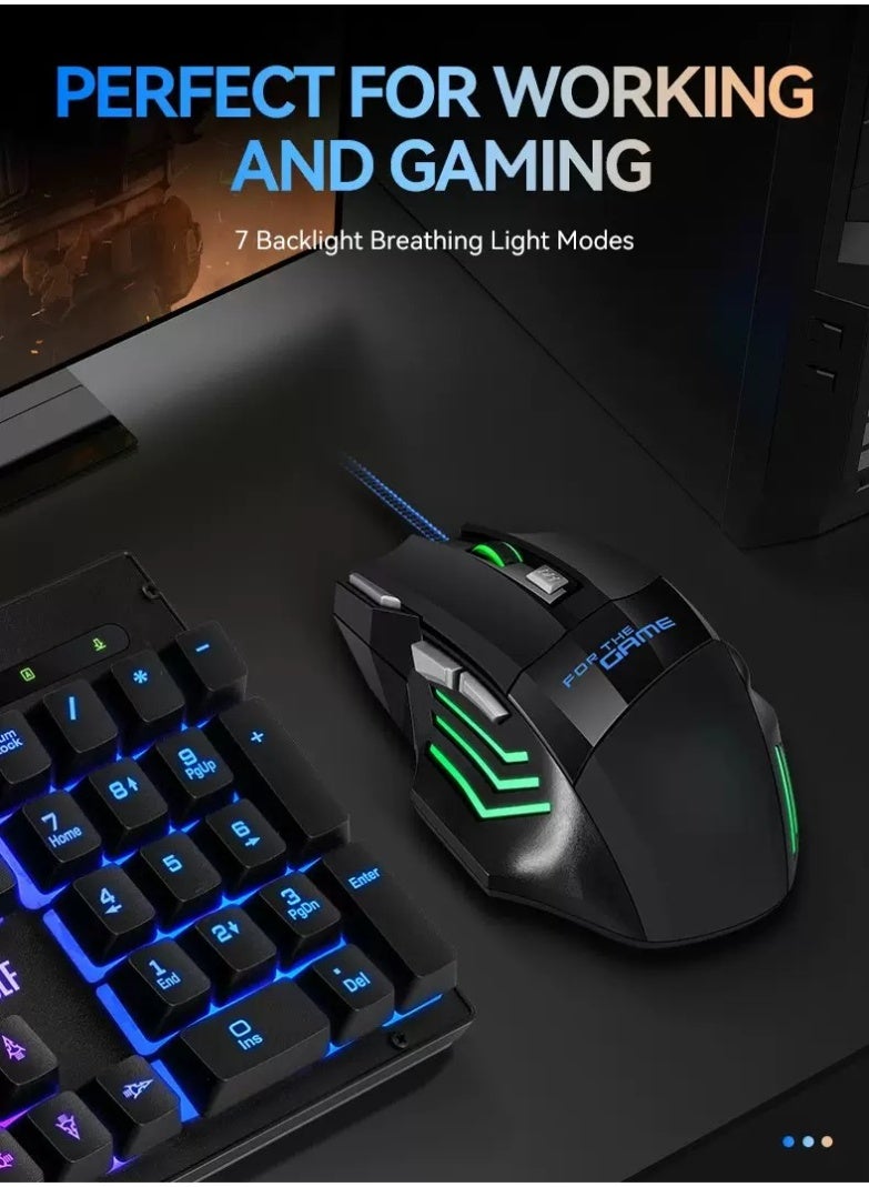 FOR THE GAME G6 Wired Mouse With 7-Button Colorful Glow - Image 5