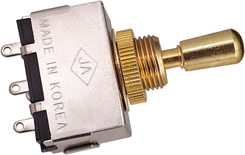 klarako Closed 3 Way Pickup Selector Switch with Knob Gold for Les Paul/Epiphone Electric Guitar Replacement Parts - Image 1