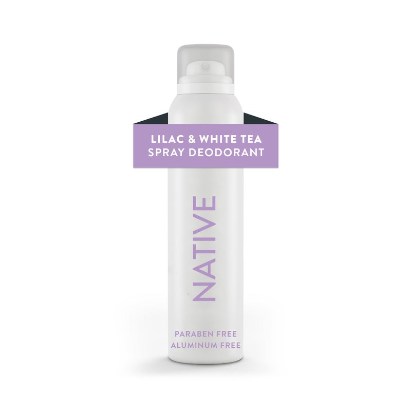Native Deodorant & Body Spray Contains Naturally Derived Ingredients | Deodorant for Women and Men, All Day Odor Protection, Aluminum and Hydrocarbon Propellant Free | Lilac & White Tea - Image 1