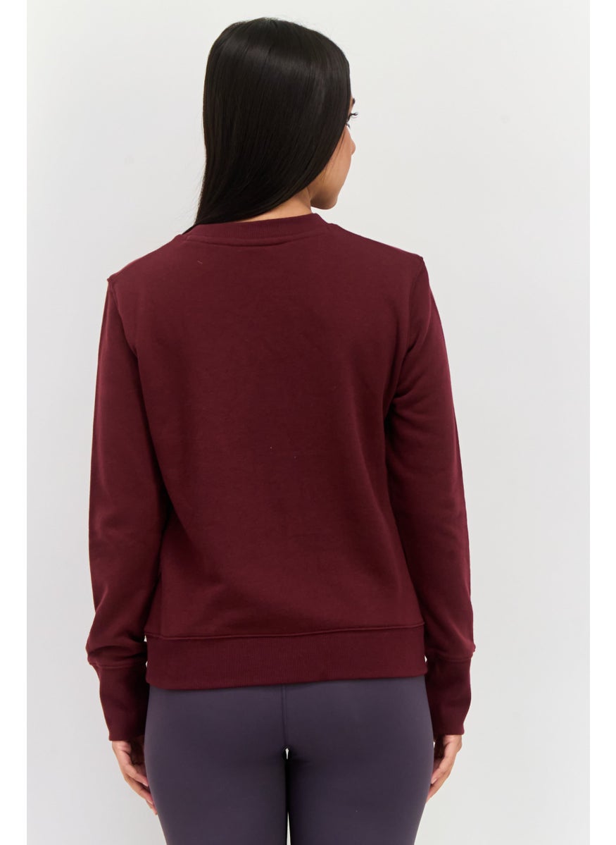 Champion - Women Sportswear Fit Long Sleeves Outdoors Sweatshirts, Maroon - Image 1