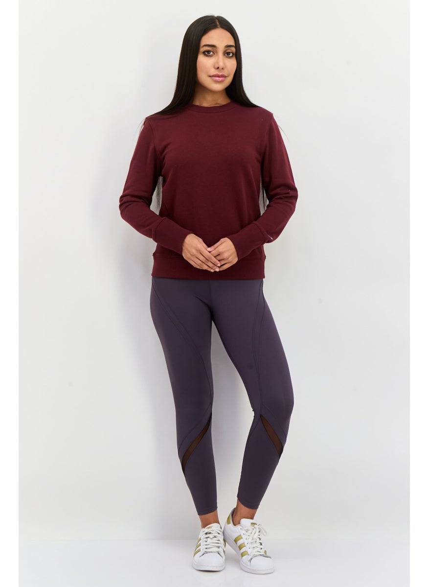 Champion - Women Sportswear Fit Long Sleeves Outdoors Sweatshirts, Maroon - Image 1
