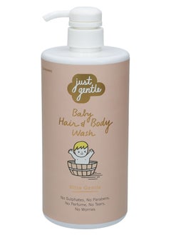 Just Gentle Just Gentle Baby Hair & Body Wash - - Ultra Gentle, 99% Natural Ingredients, Hydrating Aloe Vera & Chamomile, Tear-Free, 900ml  - Image 1
