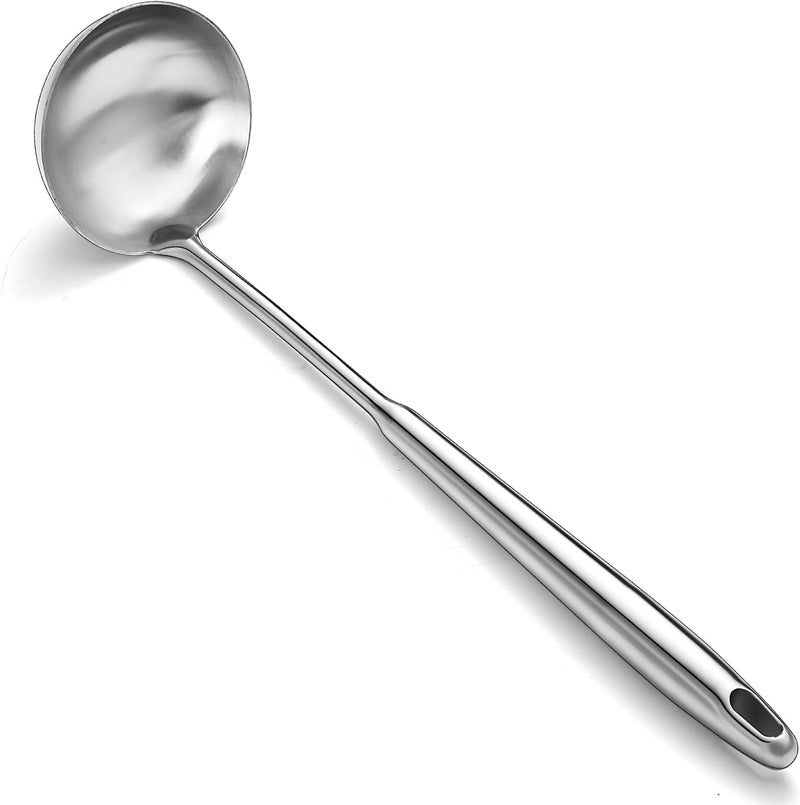 ReaNea Stainless Steel Soup Ladle – Extra-Deep Large-Capacity Ladle with Long Hollow Handle, Dishwasher Safe, Easy to Clean – Ideal for Soup, Stew, Broth & Sauce - Image 1