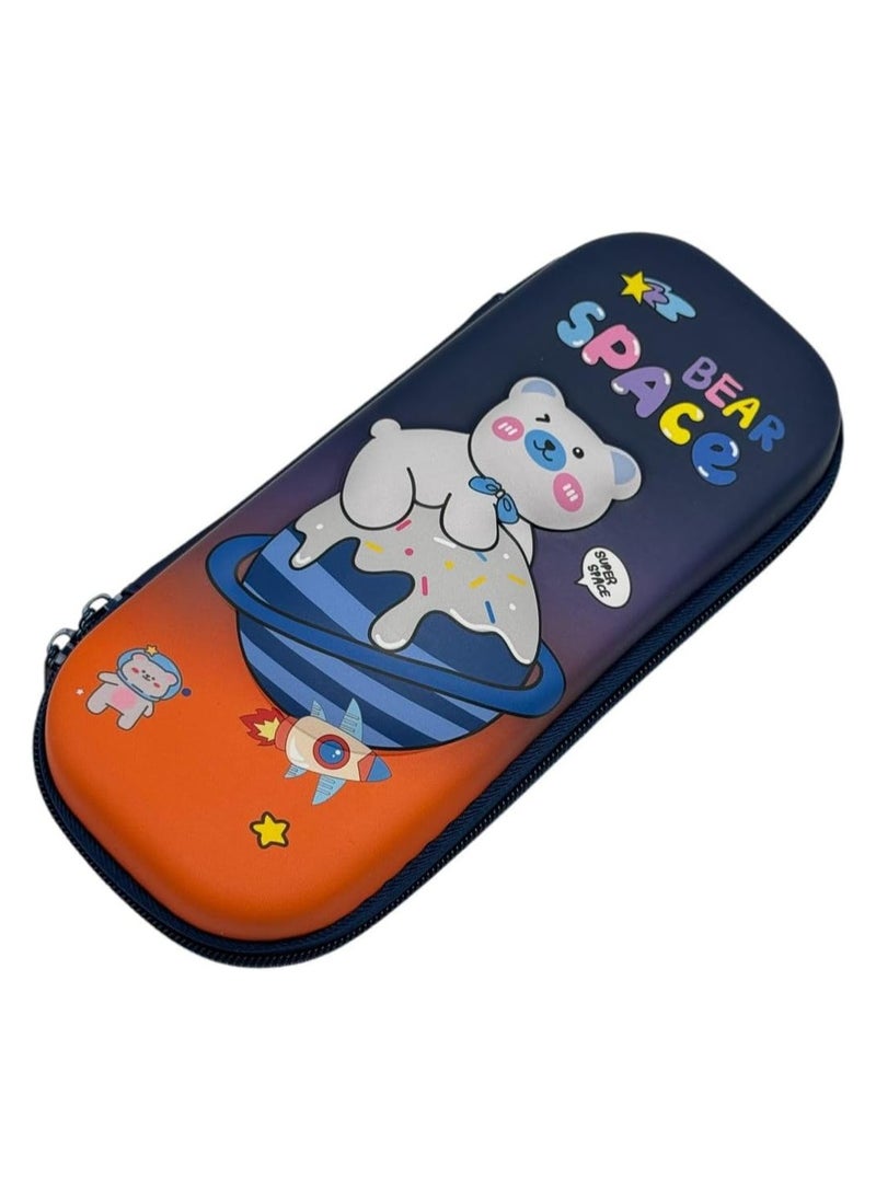 QSHOP QSHOP®Cartoon Pencil Case & Pencil Case, Multifunctional Pencil Case for Boys and Girls with Inner Mesh Pocket Perfect Organizer for Pens, School Supplies  - Image 1