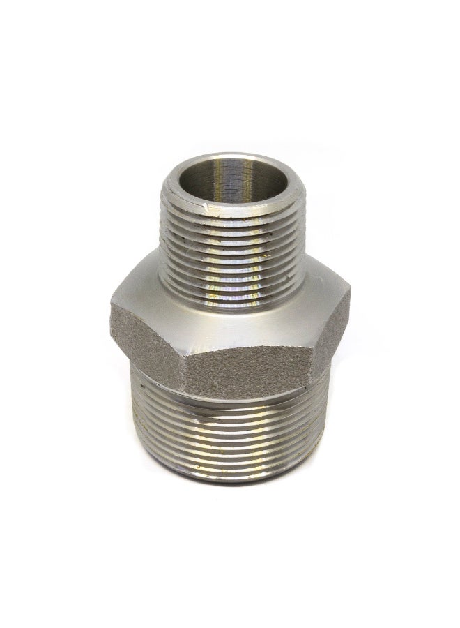 قضيب تقليل (Reducing Nipple) بوثويل من الفولاذ الكربوني CS A105N بضغط 3000 PSI وبسن NPT