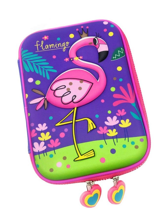Magicwand Magicwand® Large Capacity Premium Flamingo Print Hardtop EVA Pencil Case【2 Yrs & Up】【Pack of 1】【Multi-Colored】 - Image 1