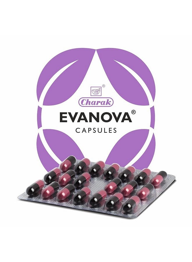 Charak كبسولات شراك فارما إيفانوفا لتخفيف الشكاوى المرتبطة بانقطاع الطمث مثل الهبات الساخنة، التعرق الليلي وتقلبات المزاج - 20 كبسولة (عبوة من 2)  - Image 1