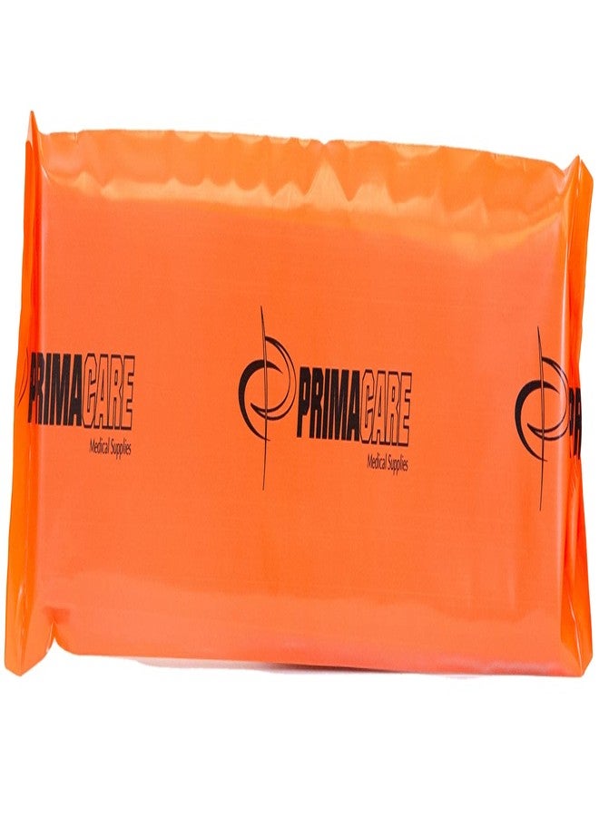 PrimaCare IS-5124 Padded Wood Splint with Vinyl Casing for Fractured Limb, Full Arm, Leg, 24", Orange - Image 2