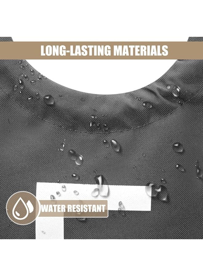 AuliceVerse 90L Laundry Basket Collapsible Slim with Aluminium Handles Washing Hamper Bag Organizer Easy Storage for Dirt Clean Clothes Toys Bedroom Bathroom Kitchen - Image 2