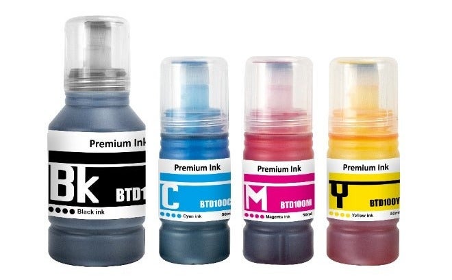 NexNova® 4-Pack BTD100 refill ink Comptible with Brother T Series DCP-T230 T238 T430W T435W DT436W T439W T530DW T536DW T730DW DCP-T735DW T830DW DCP-T835DW MFC-T930DW - Image 1