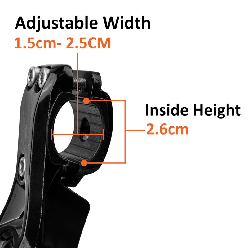 BV حامل دراجة خلفي BV للدراجات 24"-28" - حامل دراجة قابل للتعديل للدراجات البالغة مع 8 مستويات ارتفاع، قاعدة غير قابلة للانزلاق وقبضة مشبك - حامل دراجة من سبائك الألمنيوم مقاوم للعوامل الجوية للدراجات على الطرق، الجبال وBMX - Image 3
