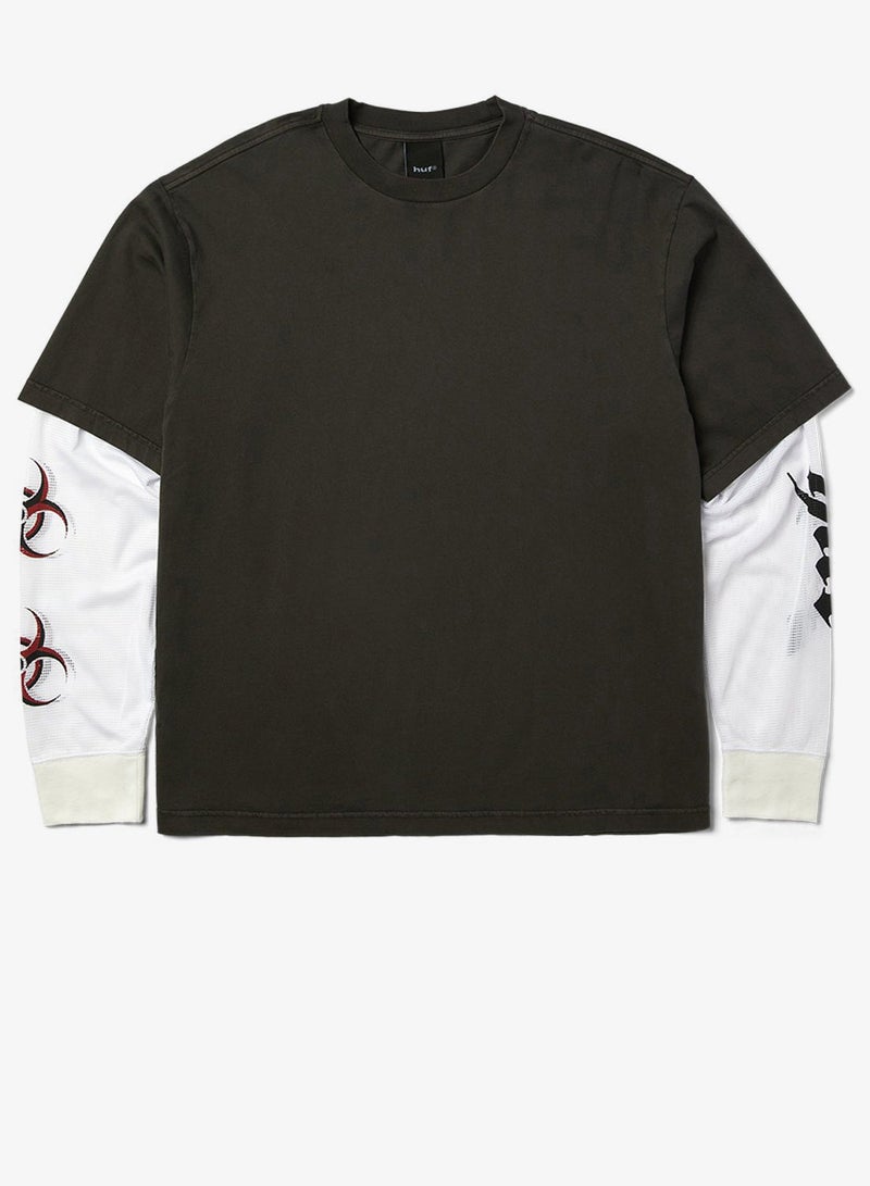 HUF LEON LS DOUBLE LAYER TOP - Image 5