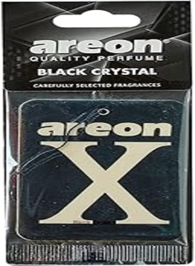Areon X black card freshener - black crystal- for car