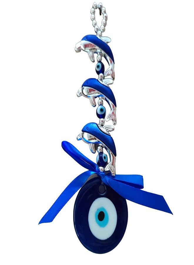 GJ Dolphin Evil Eye Wall Hanging for Home, Office, Shop & Car Colorful Nazar Protection Hanging for Entrance Good Luck & Positive Energy Décor - Image 4