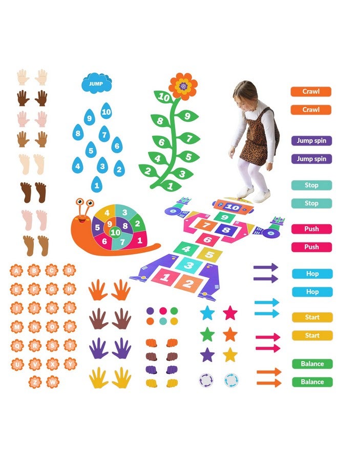 ODOXIA Sensory Path Decals for Floor & Wall | 173 Interactive Sensory Walk & Pathway Stickers | Educational Floor Decals for Schools & Hallways | Sensory Pathways for Schools | Classroom Must-Haves - Image 1
