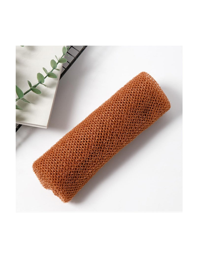 ECVV إسفنجات شبكية أفريقية من ECVV، إسفنجة حمام شبكية طويلة، مناشف تقشير للاستحمام، مقشر للجسم، مقشر للظهر، مقشر للبشرة للاستخدام اليومي، 80 سم - Image 3