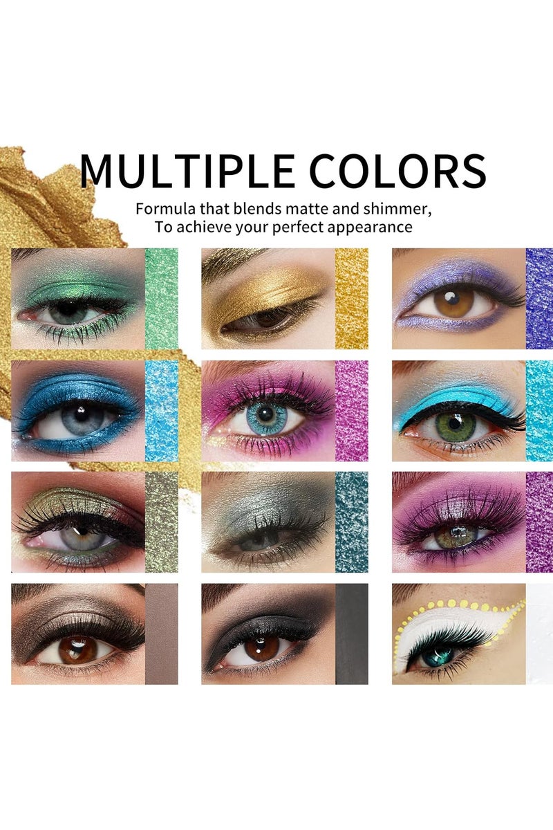 KYDA 12 Colourful Eyeshadow Pen Set - Image 2