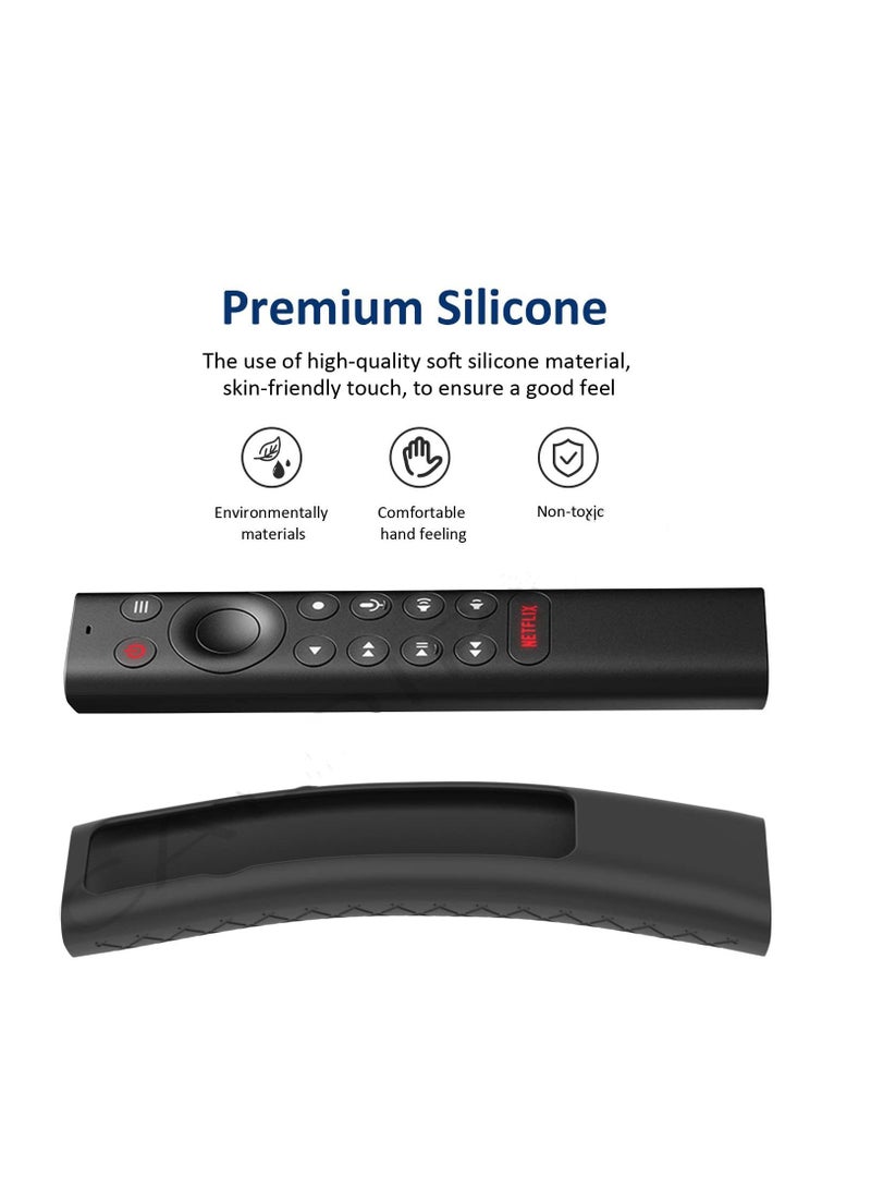 Protective Case Compatible for NVIDIA Shield Android TV Pro 4K HDR Streaming Media Player Remote Case Shockproof Remote Bumper Back Cover (Black) - Image 2