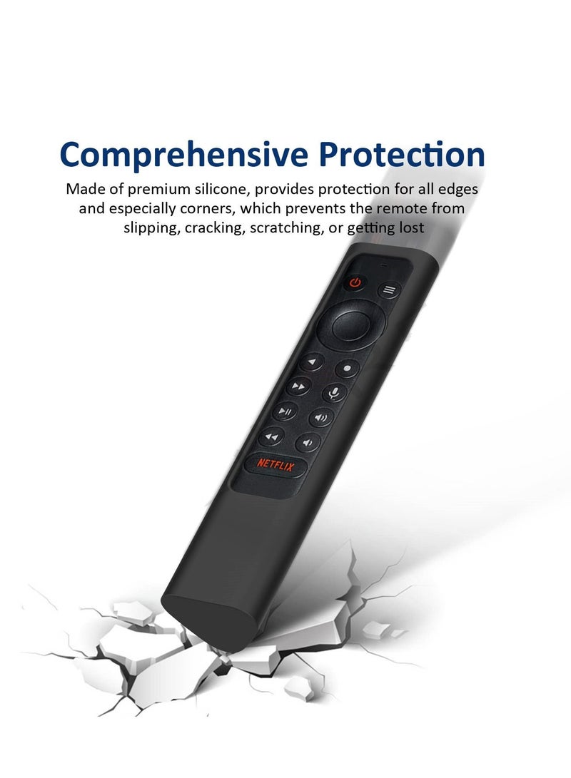 Protective Case Compatible for NVIDIA Shield Android TV Pro 4K HDR Streaming Media Player Remote Case Shockproof Remote Bumper Back Cover (Black) - Image 5