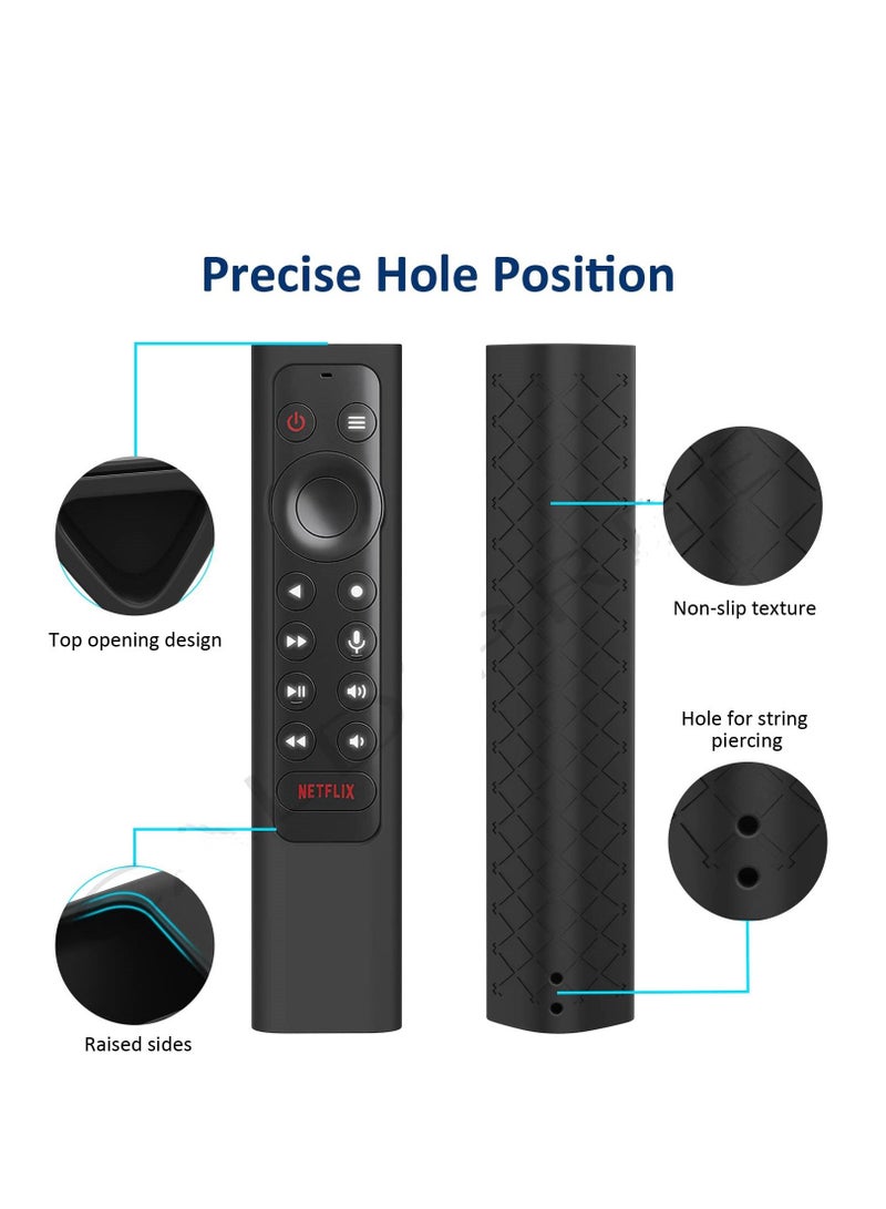 Protective Case Compatible for NVIDIA Shield Android TV Pro 4K HDR Streaming Media Player Remote Case Shockproof Remote Bumper Back Cover (Black) - Image 3