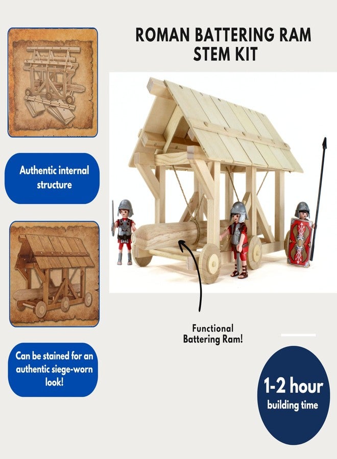 Pathfinders STEM kit | Roman Empire Battering Ram | Medieval Weapons Science Kits for Kids Age 8-10 10-14 | stem Kits for Kids Age 12-14 Physics Toys | Engineering kit | Learning Resource - Image 4