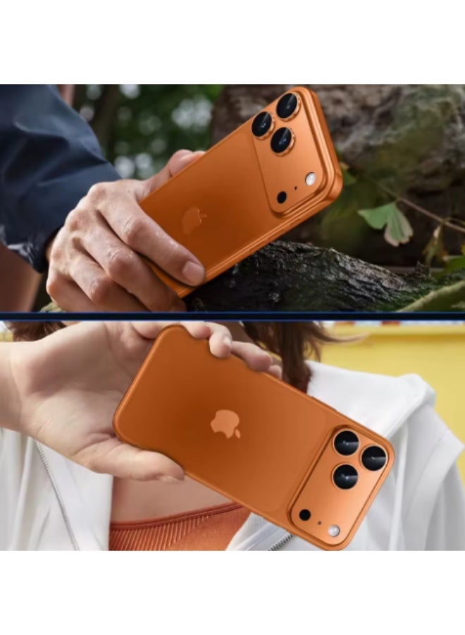 Anti-scratch metal frame lens protector for iPhone 17 Pro Max, tempered glass screen protector for iPhone 17 Pro, Copper Color - Image 2