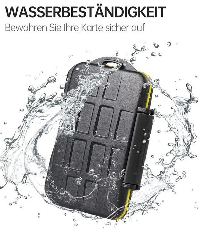 24 Slots Memory Card Case Holder Storage Waterproof & Anti-Shock TF SD Card Holder for 12 Micro SD SDXC SDHC TF Cards and 12 SD SDXC SDHC Cards - Image 5