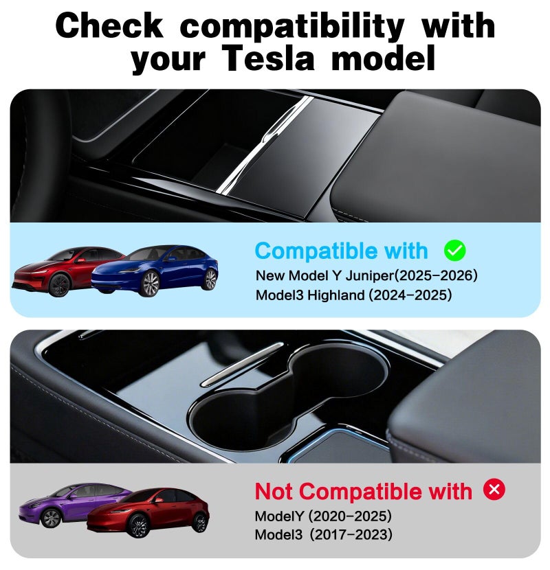 VSTM Upgrade 125W USB Hub for Tesla Model Y Juniper 2025-2026 & Model 3 Hingland 2024-2025, Multi Ports Phone Charger with Retractable Cables, Waterproof Docking Station Center Console Accessories - Image 3