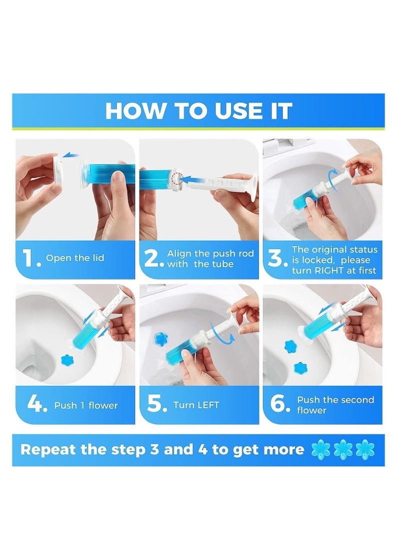 Toilet Gel Stamp, 72Piece Gel Stamps, 6 Scent Toilet Freshener Set, Removes Limescale and Stains, Deodorant Cleaner, Suitable for Household Toilet and Bathroom Cleaning Products - Image 4