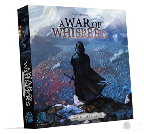 STARLING GAMES A War of Whispers Collectors Edition  Strategy Board Game of Hidden Loyalties  Espionage  Age 14  25 Players  Includes Upgraded Components  Miniatures - Image 1