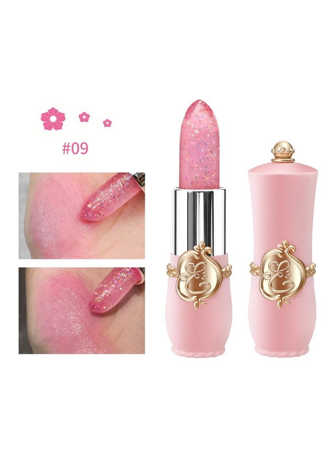 Bestland 3 Pcs/Set Flower Jelly Lipstick Set Temperature Change Moisturizer Long Lasting Nutritious Balm Magic Color Change Lip Gloss (Flower Jelly Lipstick 070809)  - Image 4