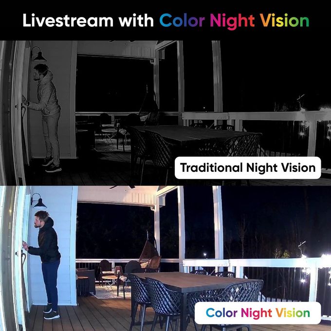 WYZE Cam Og Indoor/Outdoor 1080P Wi-Fi Smart Home Security Camera With Color Night Vision, Built-In Spotlight, Motion Detection, 2-Way Audio, Compatible With Alexa & Google Assistant, White - Image 3