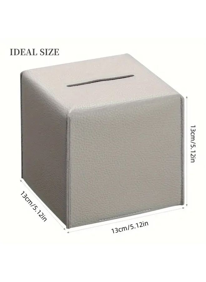 حامل علبة المناديل مربع الجمل 5x5x5 بوصة منظِّم عصري للحمام غرفة النوم مكتب المكتب - Image 3