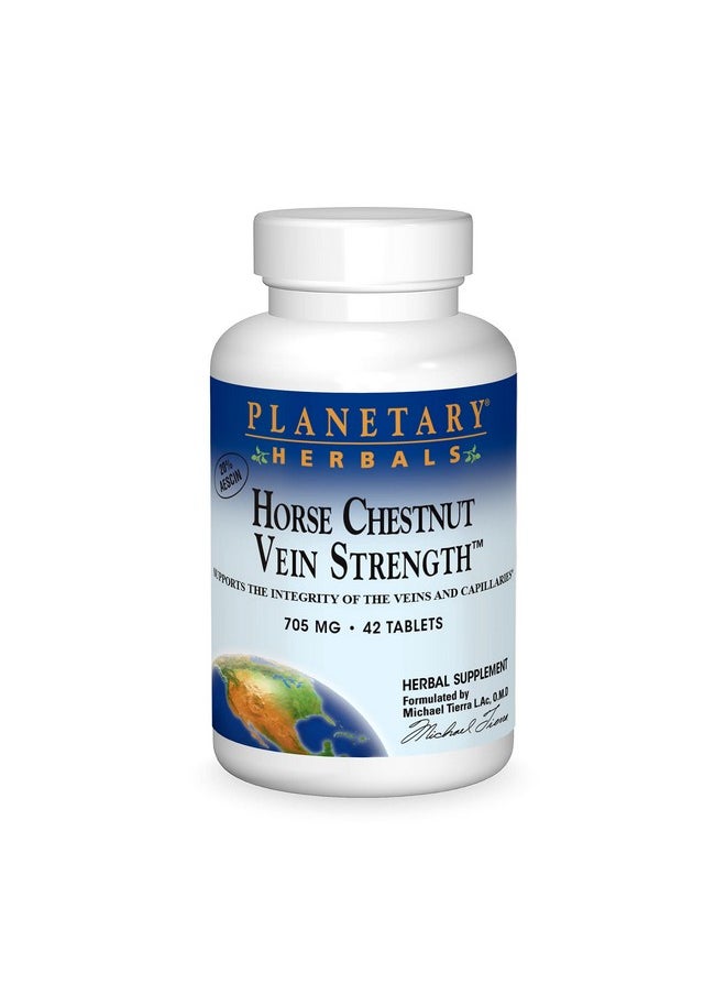 PLANETARY HERBALS Horse Chestnut Vein Strength 705Mg Supports The Integrity Of The Veins And Capillaries 42 Tablets  - Image 2