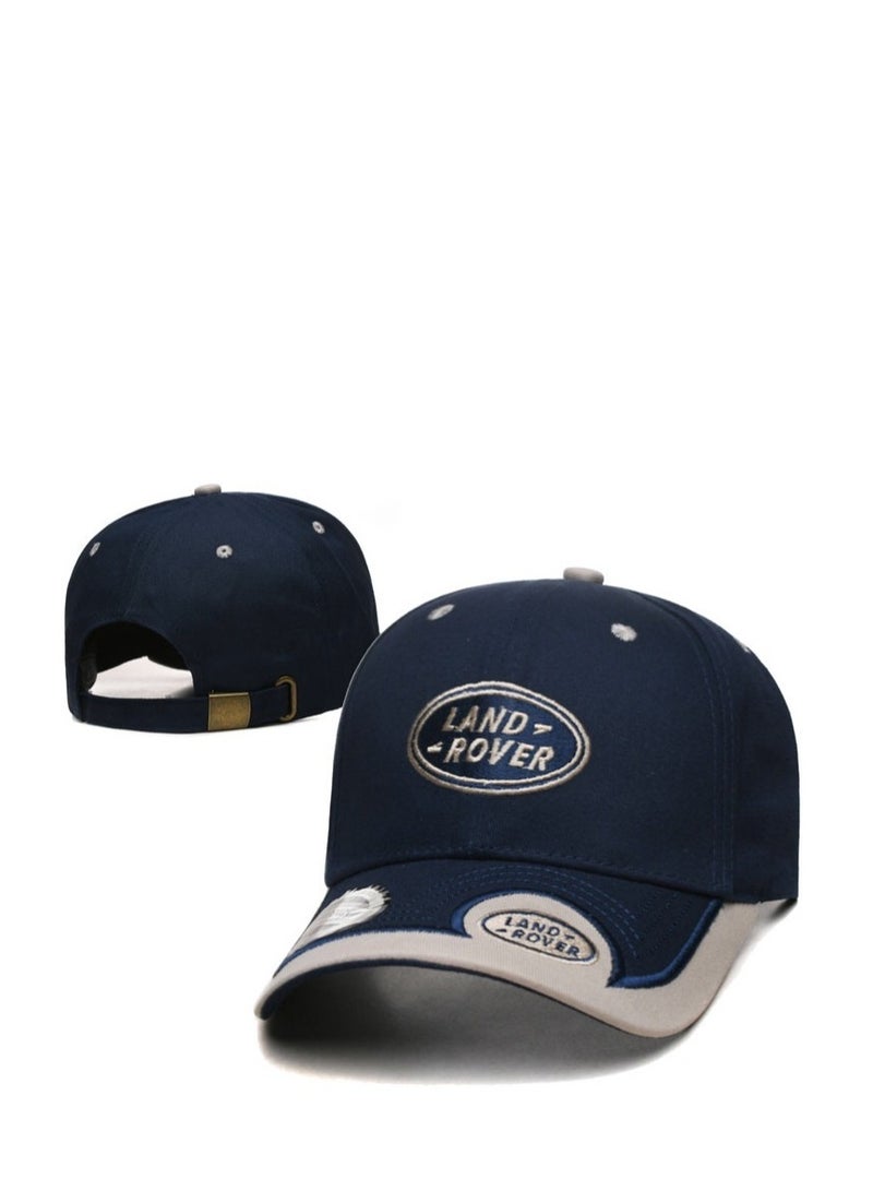 Land Rover Navy Cap: Dual - Tone Brim & Brand Emblem