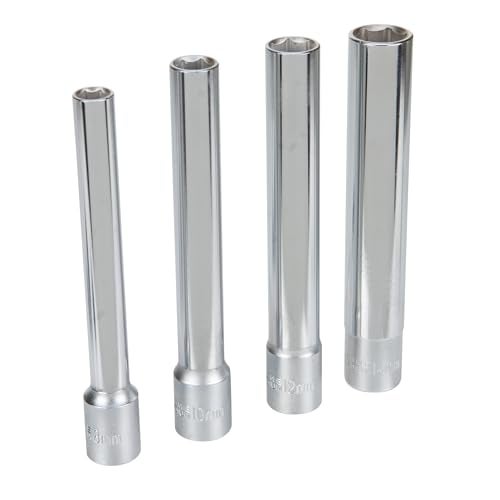 Performance Tool W80602 4Pc 38 Drive Met Extra Deep Wall 6Pt Socket Set for Precision Fastening and Durability Ideal for Automotive and Industrial Applications - Image 1