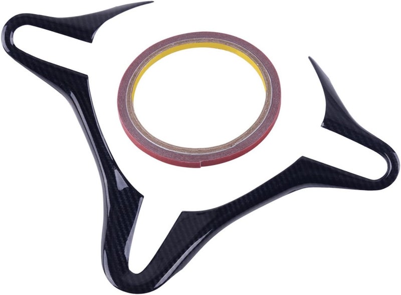 QASULER Carbon Fiber Steering Wheel Cover for Civic - Image 1