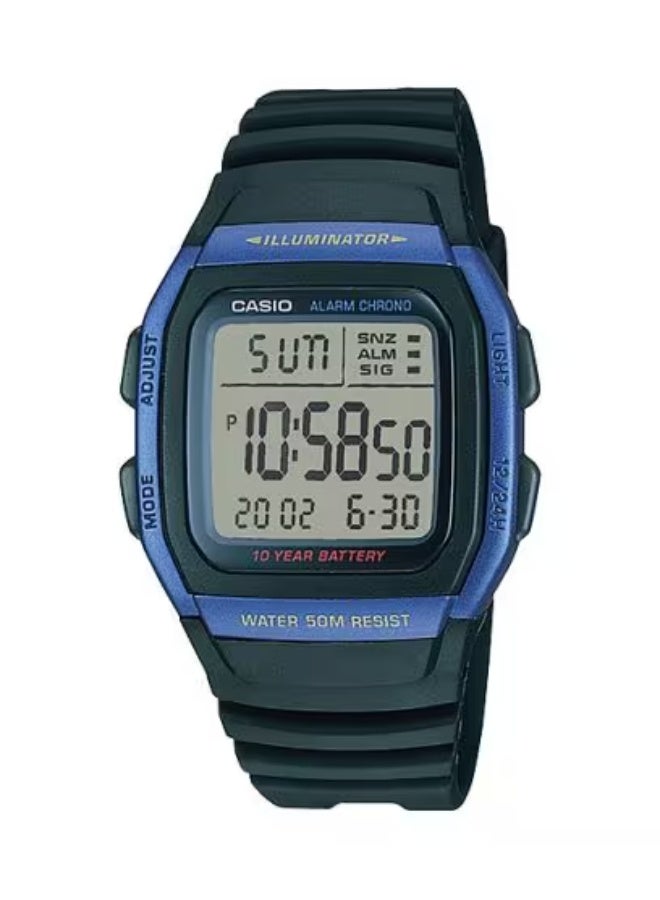 ساعة يد رقمية رجالية من الراتنج -- - . مم