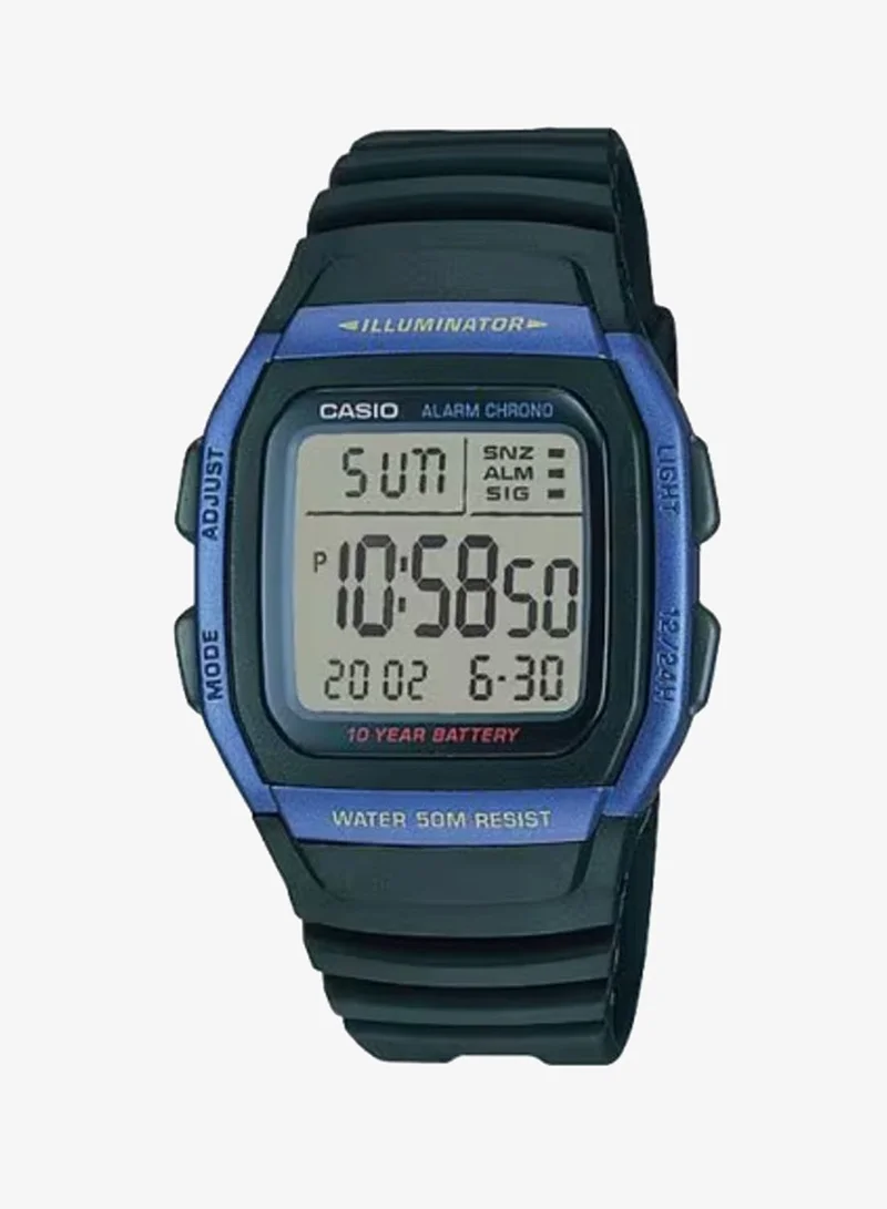 CASIO Men's Resin Digital Watch W-96H-2A - 35.7 mm