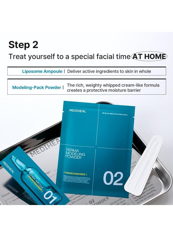 MEDIHEAL Derma Modeling Pack (Madecassoside) Relieving Blemish Marks For Clear Skin Easy Diy Home Spa Kits Hydrating Icy Jelly Mask For Skin Refreshment  - Image 5
