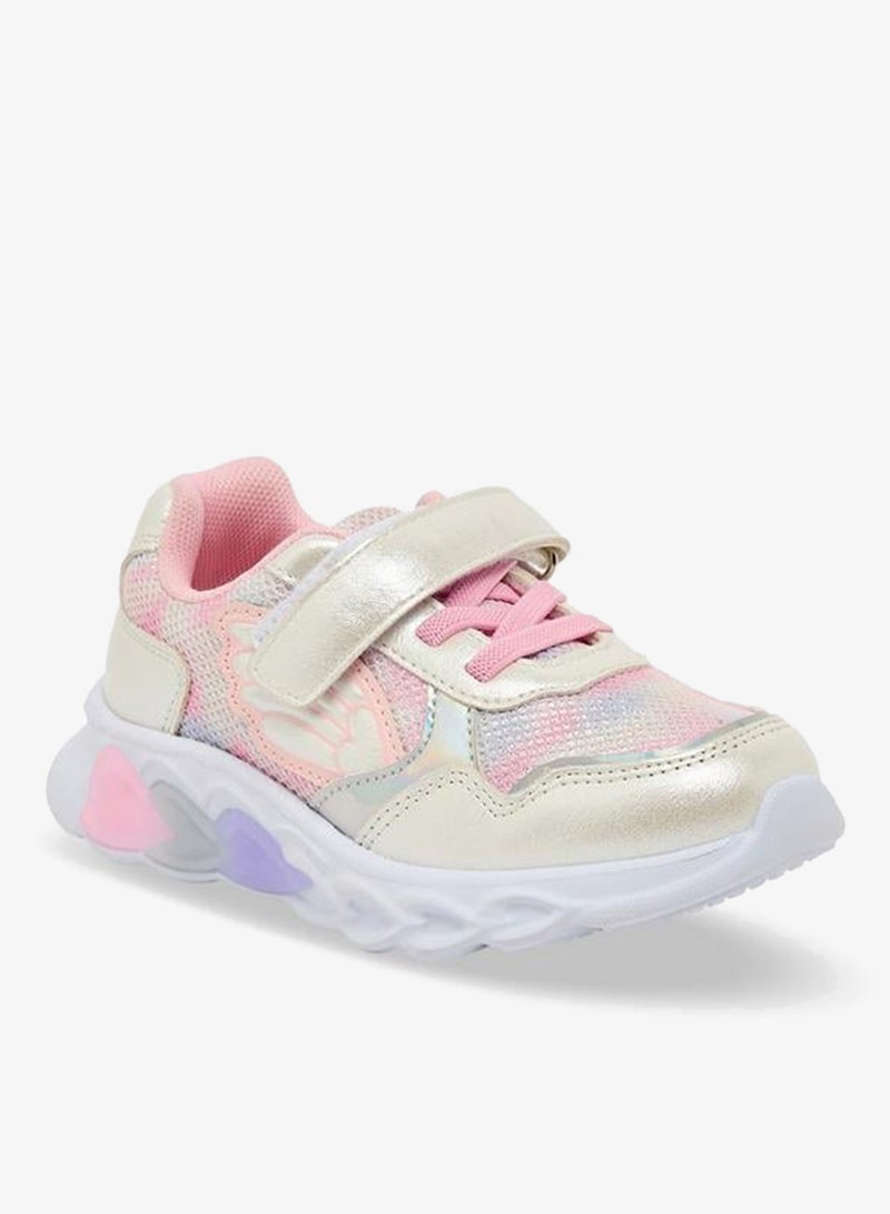 JUNIORS Girls Light-Up Hook & Loop School Sneakers - Image 2