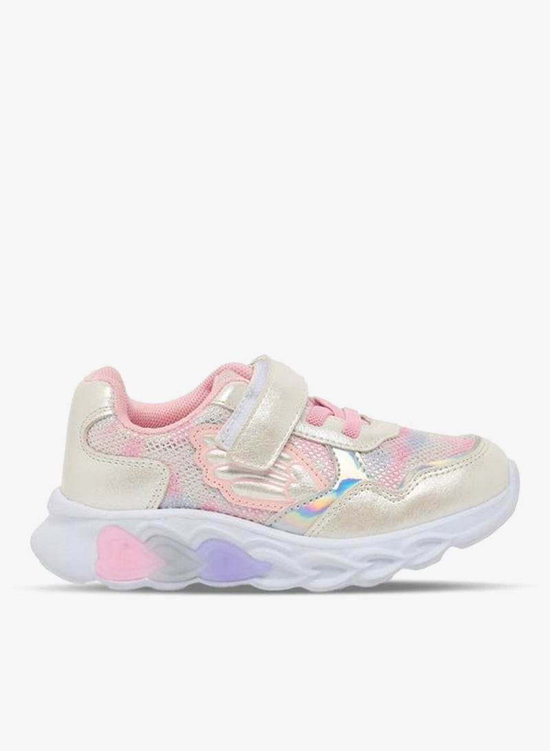 JUNIORS Girls Light-Up Hook & Loop School Sneakers - Image 1