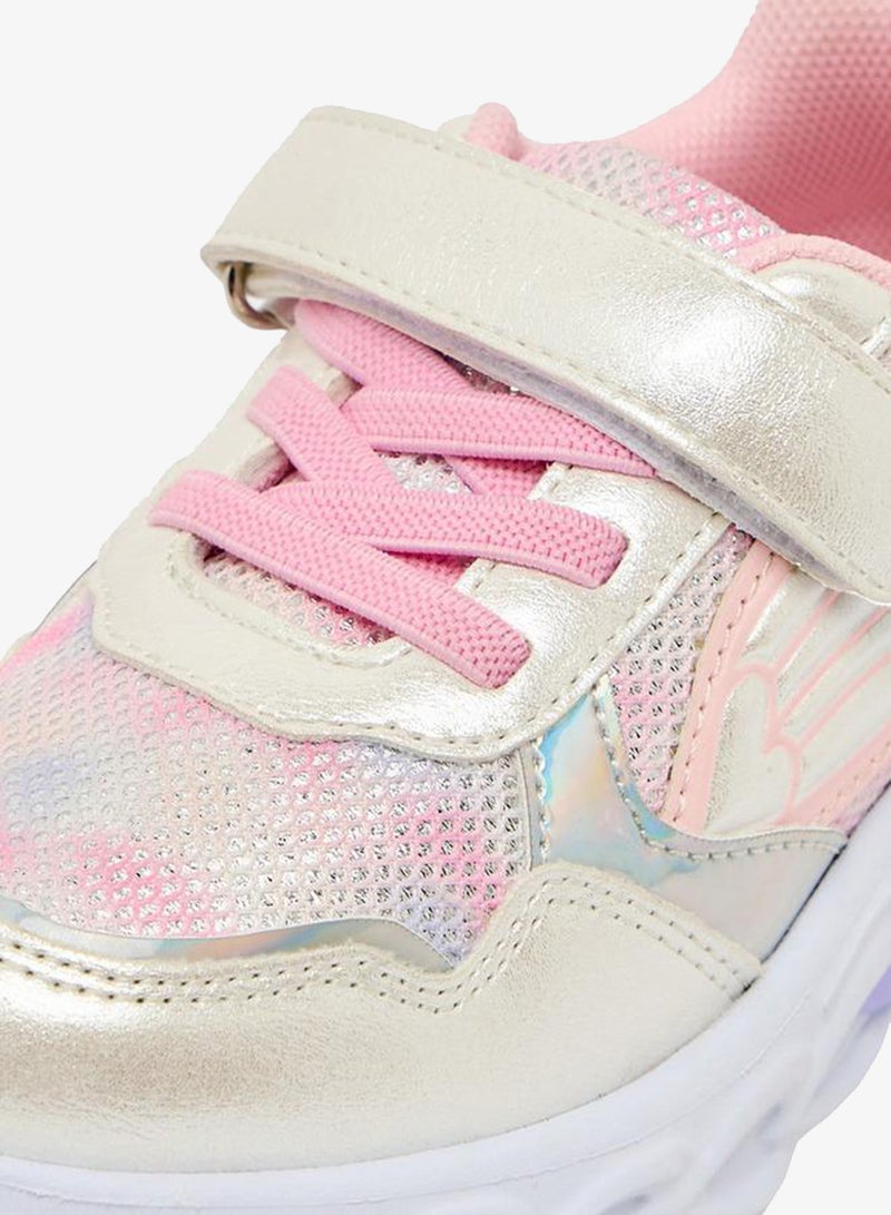 JUNIORS Girls Light-Up Hook & Loop School Sneakers - Image 4